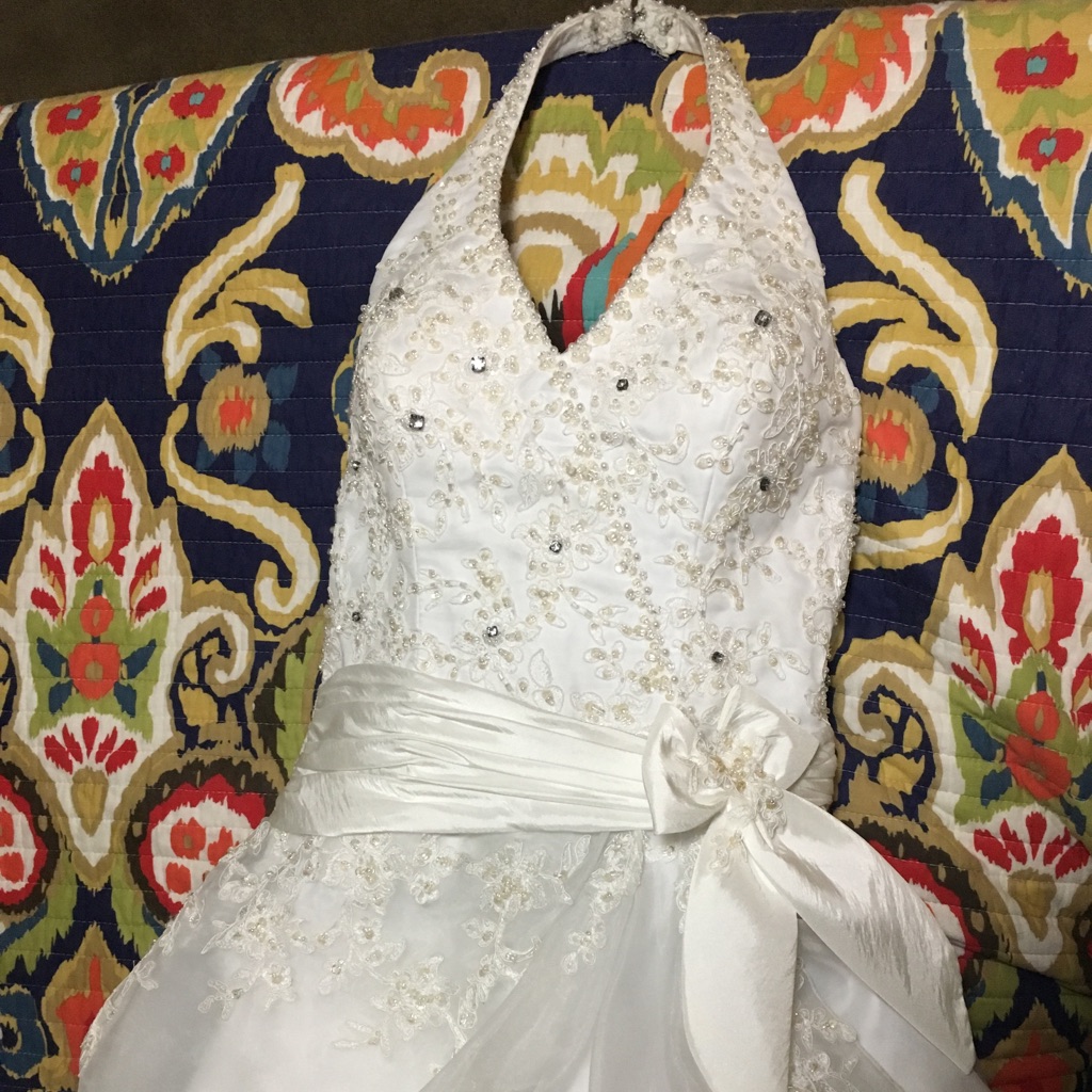 White Wedding Gown Or Formal Dress